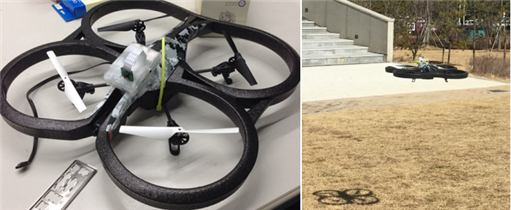 연구팀의 기술이 적용된 드론. (출처: KAIST)
