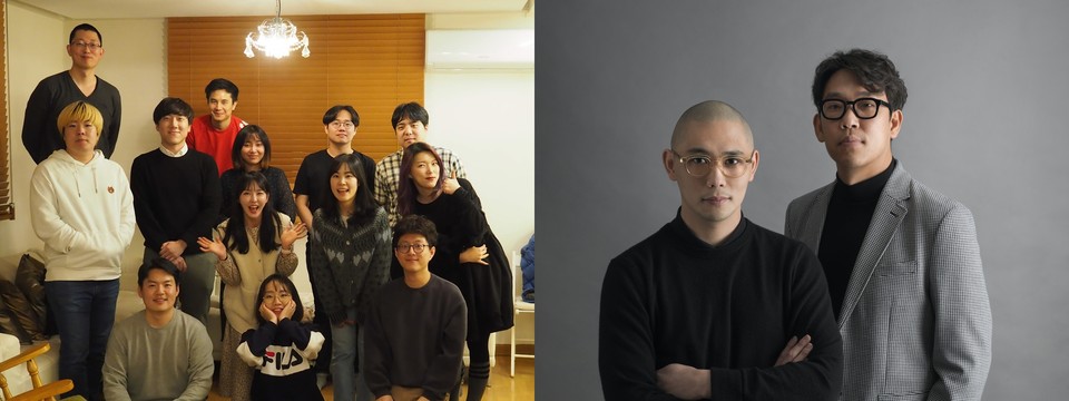 (왼쪽부터)로켓펀치 팀과 엔스파이어 공동창업자. (출처: 로켓펀치)