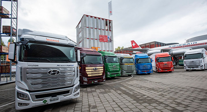 엑시언트 수소전기트럭. (출처: 현대자동차)