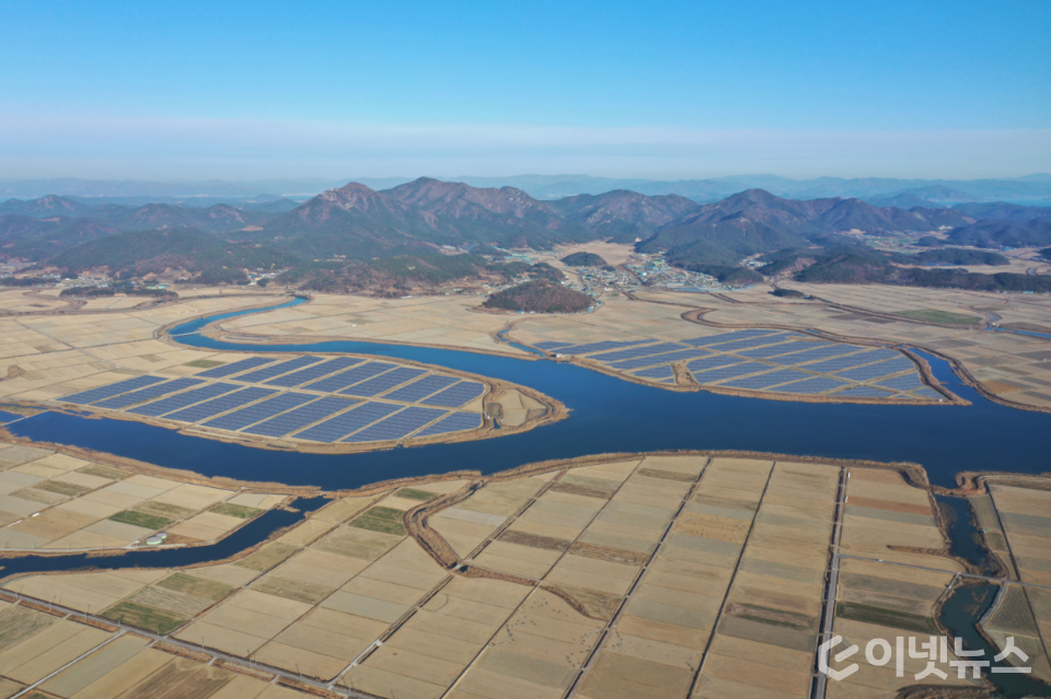 고흥 해창만 태양광 조감도. (출처: 한수원)