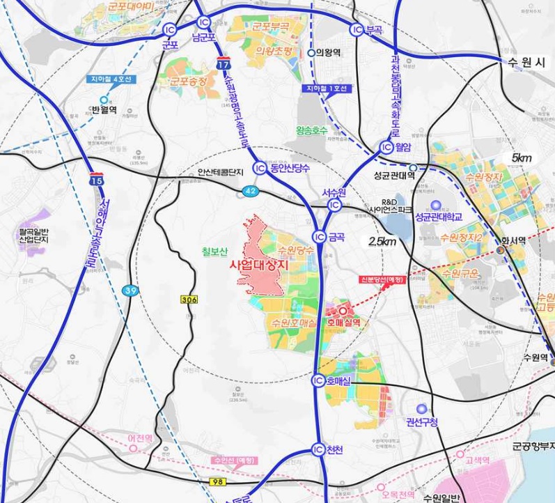 수원당수2지구 위치도 (출처: LH)