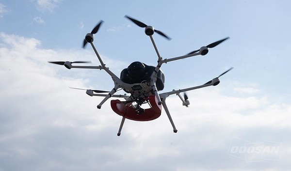 구조용 튜브를 장착한 수소연료 드론(사진출처: DMI 홈페이지)