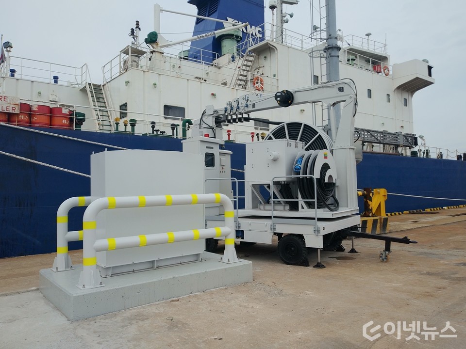 평택·당진항 육상공급 전원설비. (사진=평택해수청 제공)