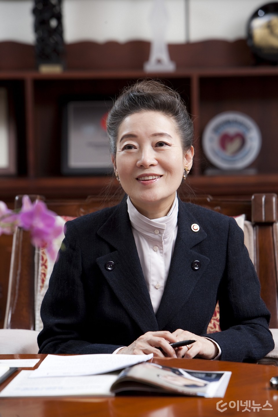 유영숙 전(前) 환경부 장관. (사진=마크로젠)