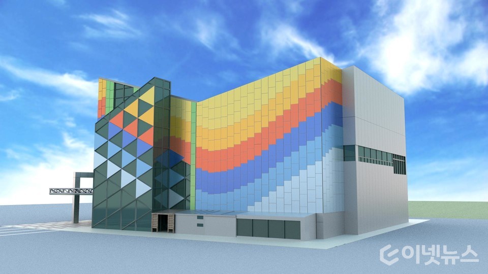 건물일체형 태양광이 설치된 건물 조감도. (이미지=환경부)