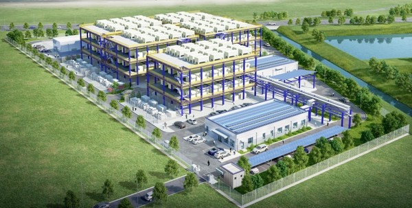 전남 장흥바이오식품산업단지에 건립될 예정인 수소연료전지발전소 조감도 (사진=전남 장흥군)