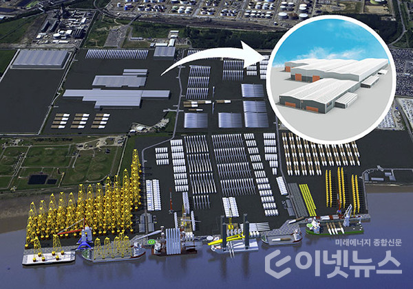 세아제강지주의 영국 현지 모노파일 공장. 사진=세아제강)