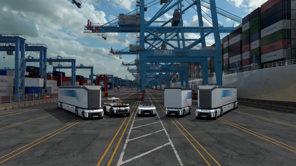 트레일러 드론 등 ‘e-Bogie(이-보기)’를 활용한 다양한 모빌리티. (사진=현대차)