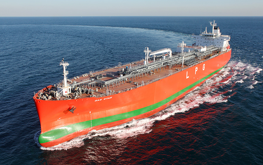 84,000㎥ LPG 운반선. (사진=현대중공업)