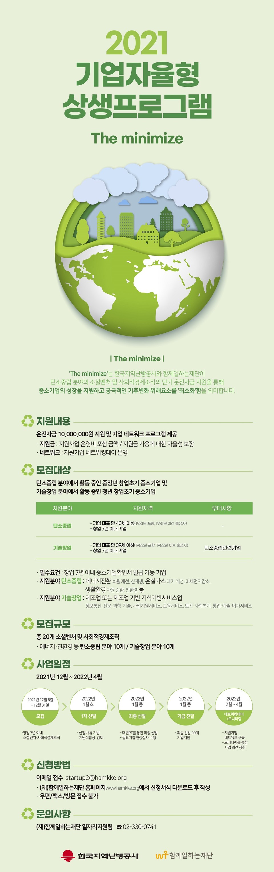 2021 기업자율형 상생프로그램 모집 포스터. (이미지=한난 제공)