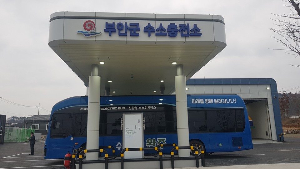 부안군 1호 수소충전소. (사진=전라북도 제공)