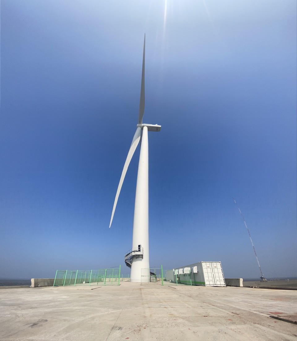 4.3MW급 풍력발전기 대상 12MVA급 LVRT-HVRT 시험장비와 계통연계적합성 시험실증. (사진=한국에너지기술연구원 제공)