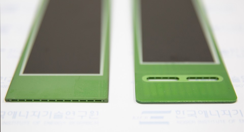 연구를 통해 개발한 평관형 고체산화물 셀 모습. (사진=에너지연 제공)