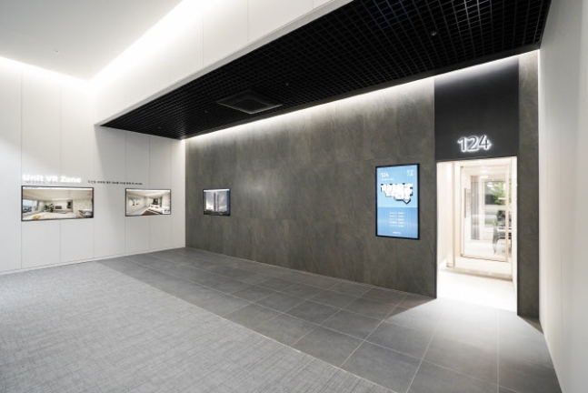 한화건설은 한화 포레나 천안아산역 분양 홍보관에 친환경 소재를 적극 사용했다. (사진=한화건설)