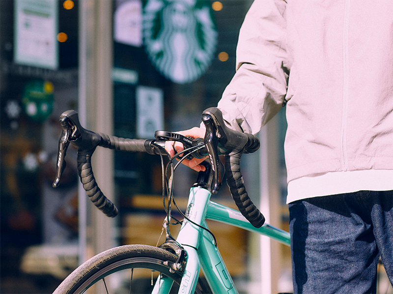 스타벅스 '가치위해같이해요' 도보나 자전거 이용하기 미션. (사진=스타벅스 제공)