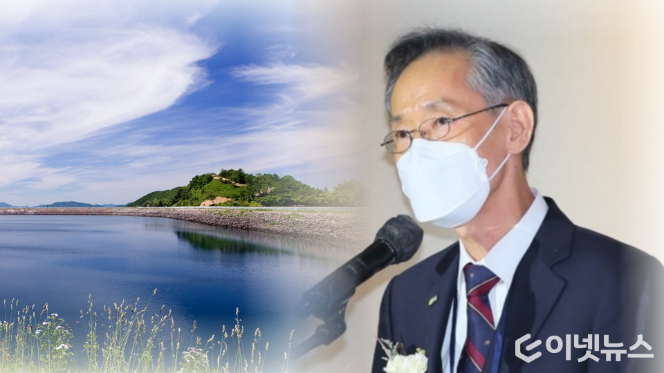 한국수력산업협회 김은수 부회장이 양수발전의 중요성에 대해 강조했다. (디자인=이넷뉴스, 사진=한국수력원자력, 한국수력산업협회 제공)