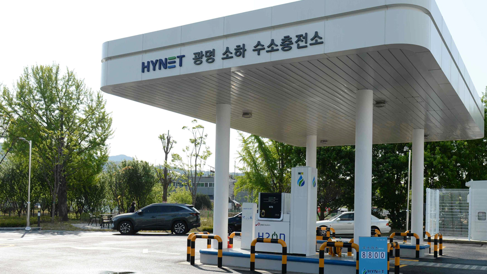 하이넷 광명 소하 수소충전소 전경. (사진=기아 제공)