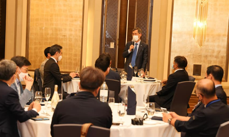 발언 중인 정재훈 사장. (사진=정재훈 사장 SNS)