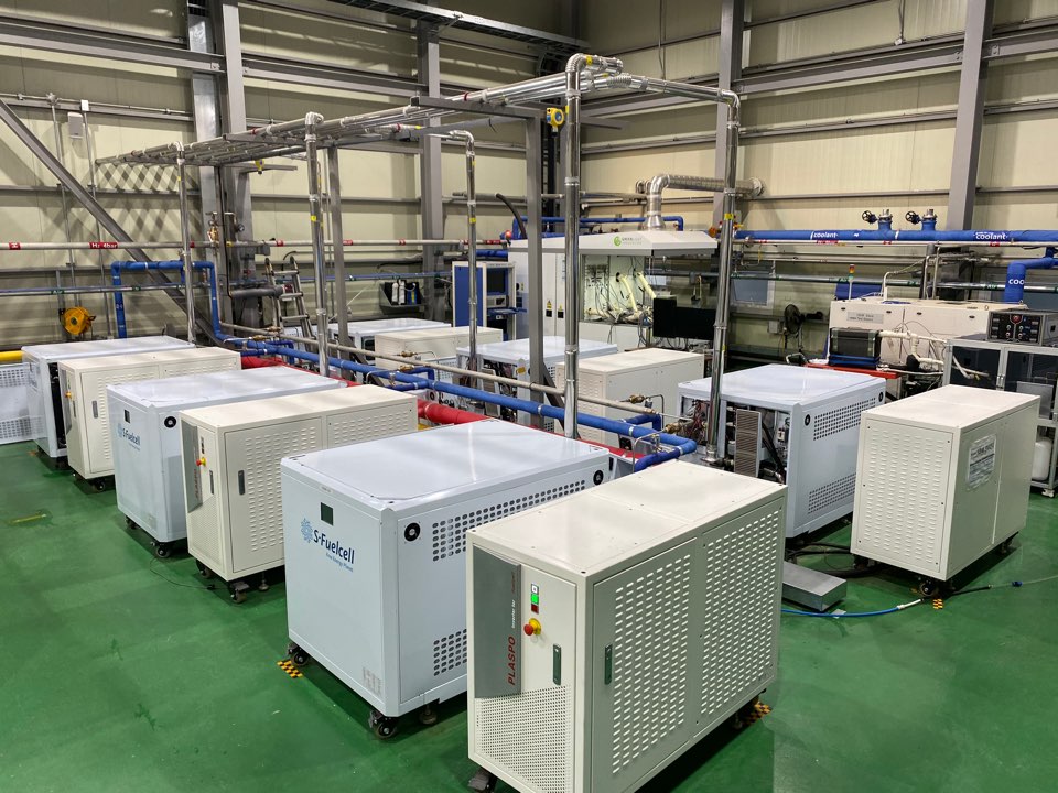 50킬로와트(kW)급 직접수소 연료전지 설치도(울산실증화 과제). (사진=에스퓨얼셀 제공)