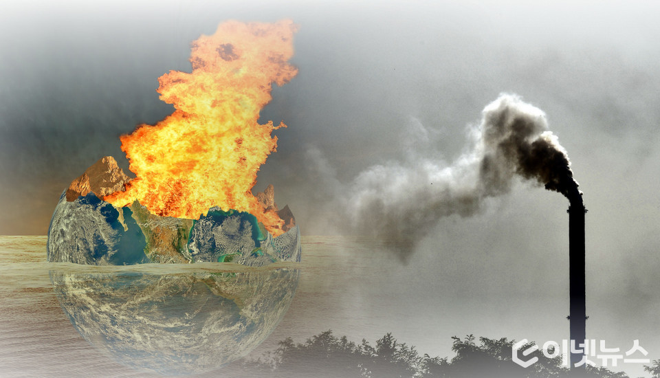 메탄 배출량이 최고치를 기록했다. (디자인=이넷뉴스, 사진=픽사베이)