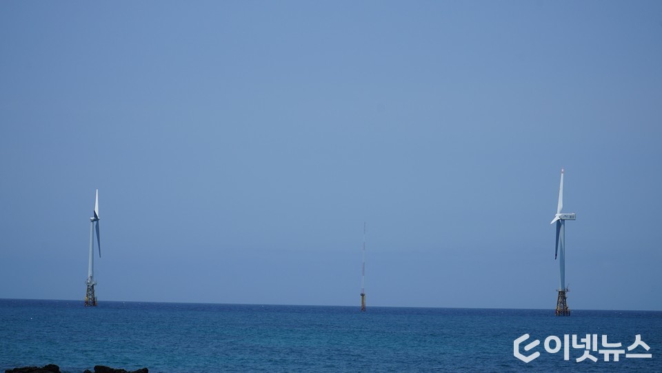 제주도 해상풍력 발전. (사진=이넷뉴스)
