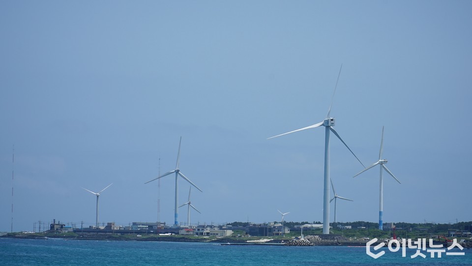 제주도 풍력발전. (사진=이넷뉴스)