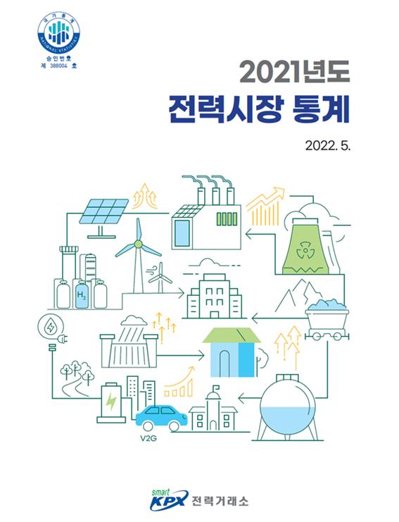 2021년도 ‘전력시장통계’ 표지. (표지=전력거래소 제공)
