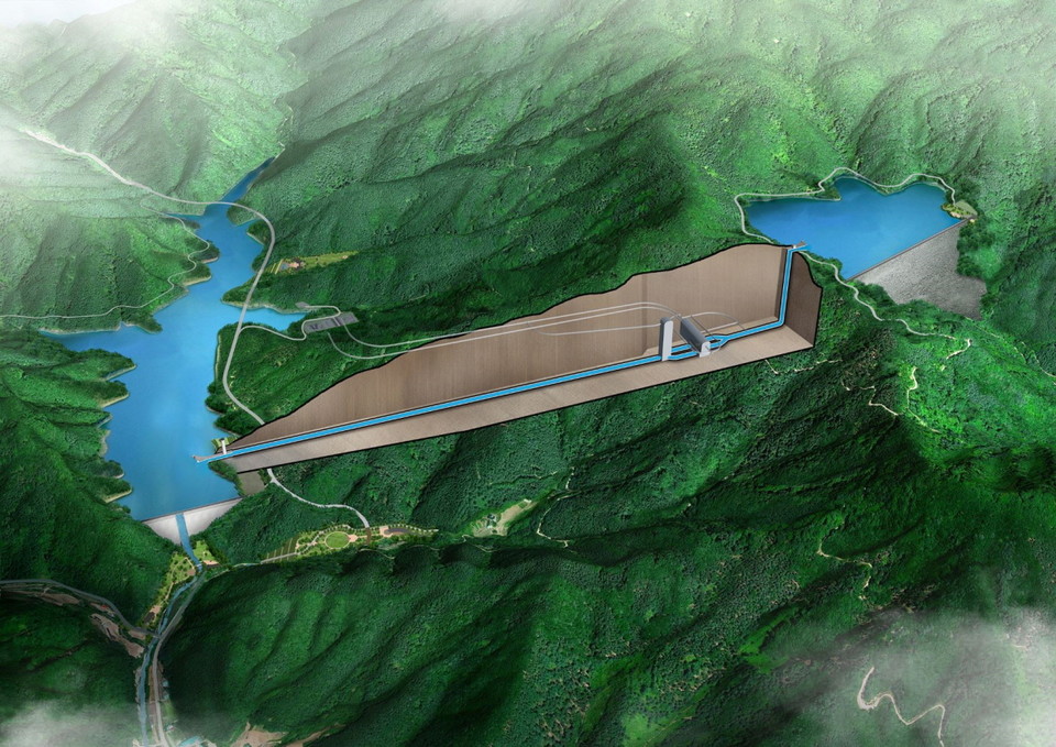 홍천 수발전소 조감도. (사진=한수원)