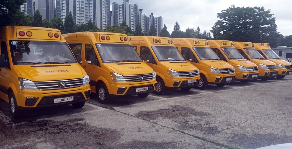 친환경 통학용 전기버스. (사진=원더온 제공)