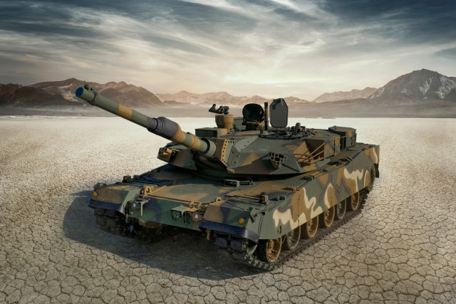 K1E1 전차. (사진=현대로템 제공)