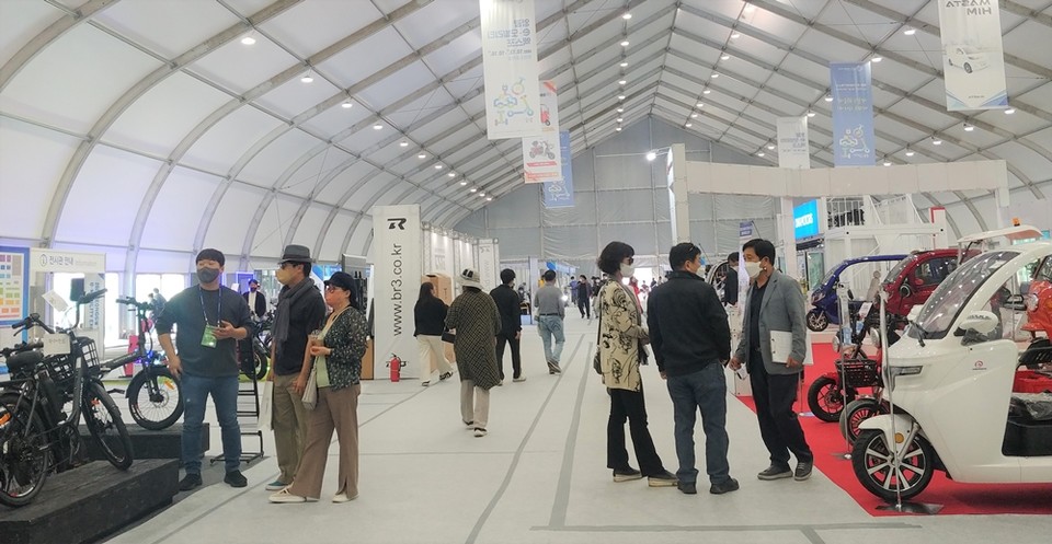 이모빌리티 엑스포 전시관 전경. (사진=전라남도 제공)