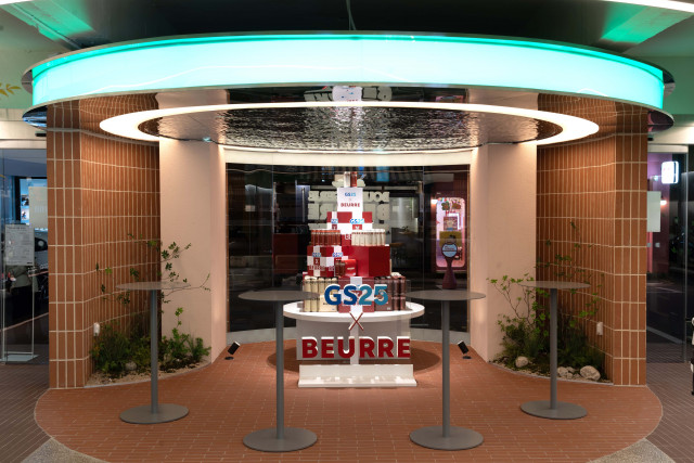 GS25의 플래그십 스토어 도어투성수에 마련된 버터 맥주 팝업 스토어. (사진=GS리테일 제공)