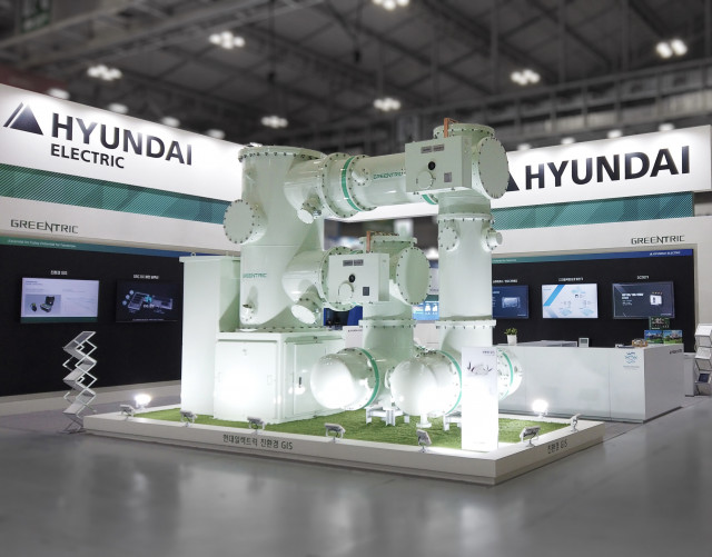 현대일렉트릭 친환경 고압차단기 ‘GREENTRIC Eco170kV GIS’. (사진=현대중공업그룹 제공)