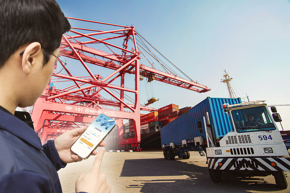 택배·물류 IT 시스템. (사진=㈜한진 제공)