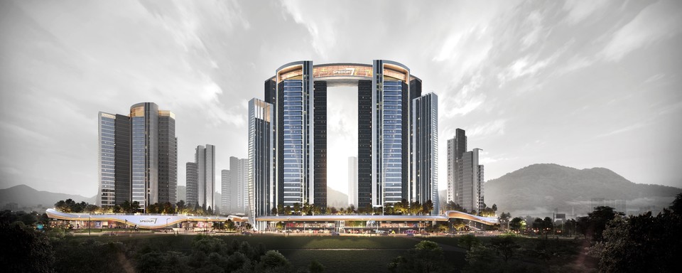 부산 괴정7구역 재개발정비사업 투시도. (사진=SK에코플랜트 제공)