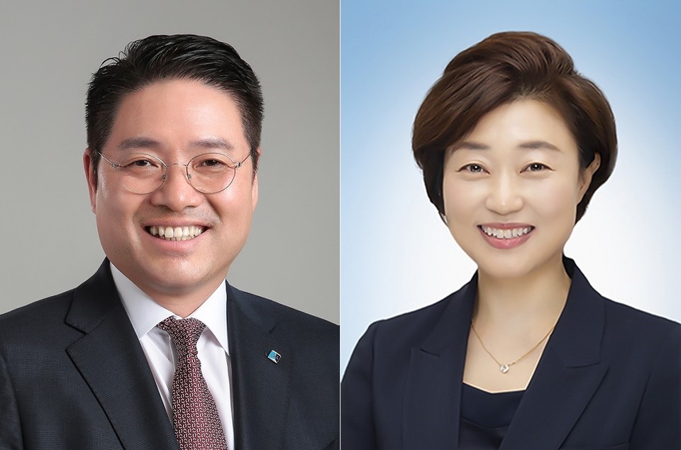 (왼쪽부터)김인태 부행장, 김운영 부행장. (사진=BK기업은행 제공)