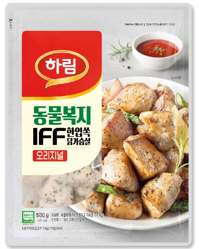 하림 ‘동물복지 IFF 한입쏙 닭가슴살 오리지널’ 제품. (사진=하림 제공)