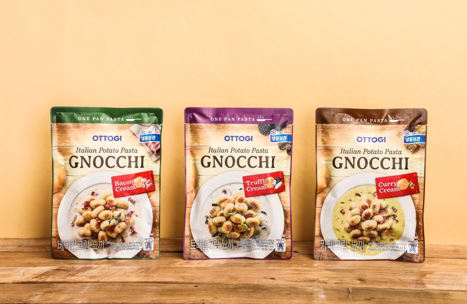 오뚜기의 크림 뇨끼 3종. (사진=오뚜기 제공)