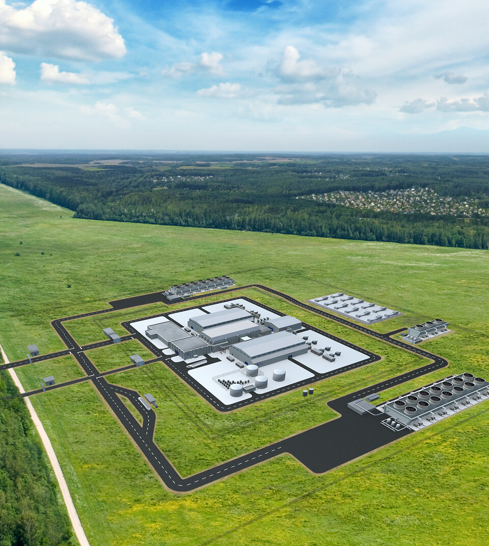 뉴스케일파워 SMR 발전소 조감도. (사진=뉴스케일파워 제공)