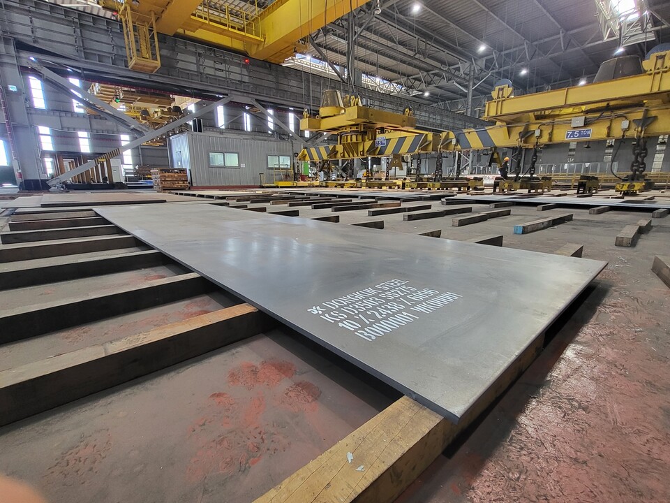 KS기준을 충족하는 동국제강 정품 후판 정척재. (사진=동국제강 제공)