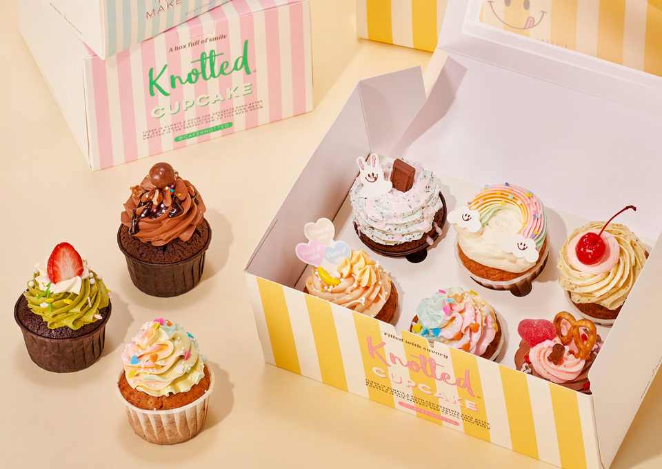 잠실 '노티드 월드(Knotted World)' 메뉴 컵케이크. (사진=롯데백화점 제공)