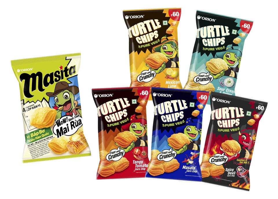 베트남, 인도 꼬북칩. (사진=오리온 제공)