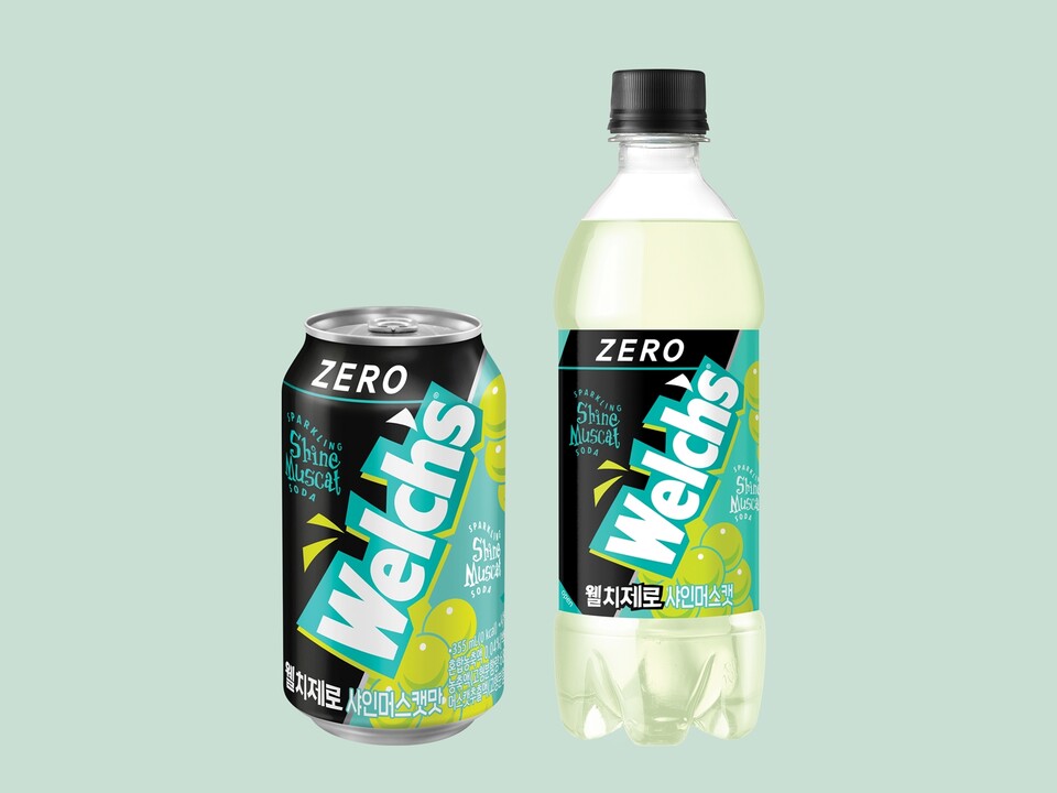 웰치제로 샤인머스캣. (사진=농심 제공)