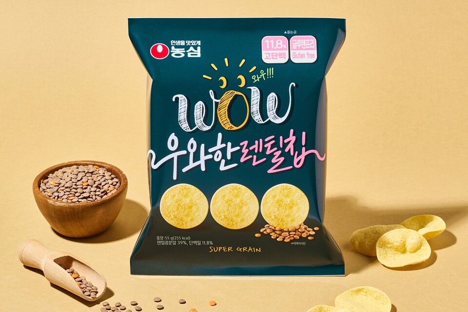 우와한 렌틸칩. (사진=농심 제공)