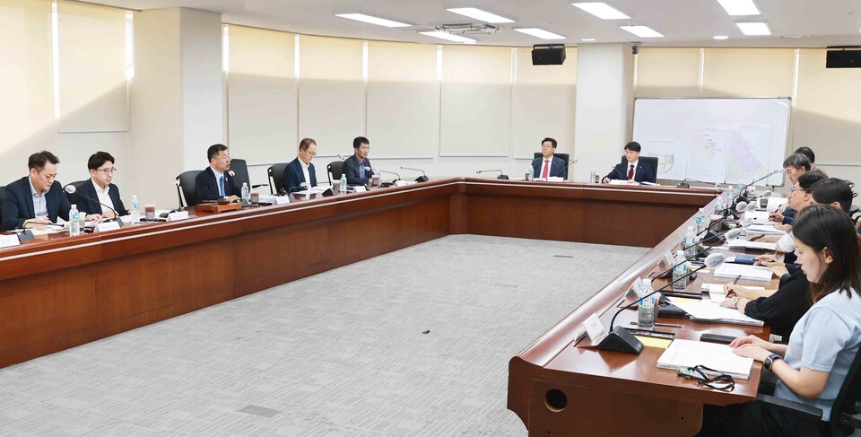 제73회 전원개발사업추진위원회가 열리고 있는 모습. (사진=산업부 제공)