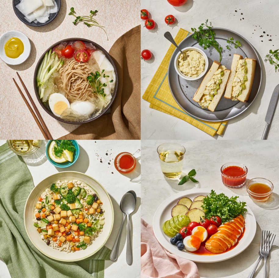 프로틴 시리즈 5종 활용 메뉴. (사진=CJ제일제당 제공)