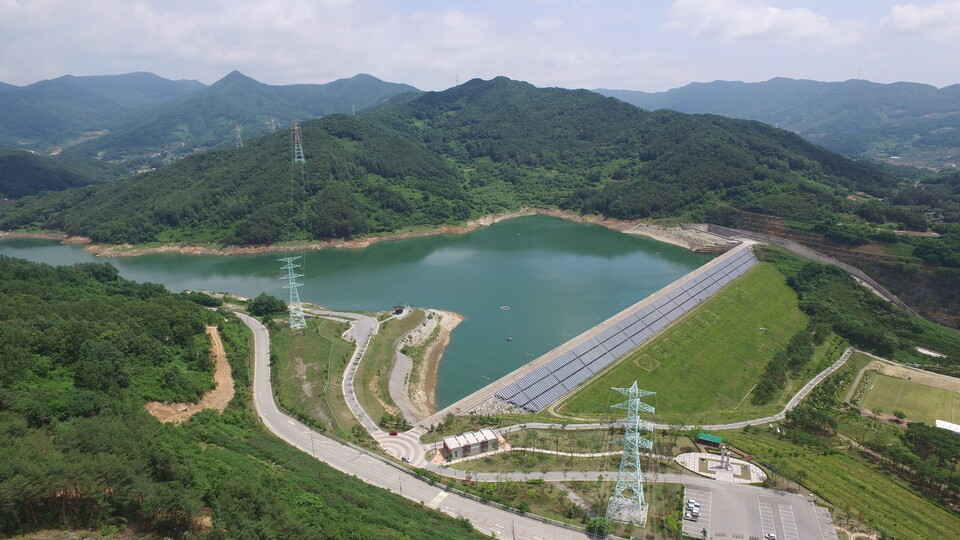 예천양수 하부 전경. (사진=한국수력원자력 제공)