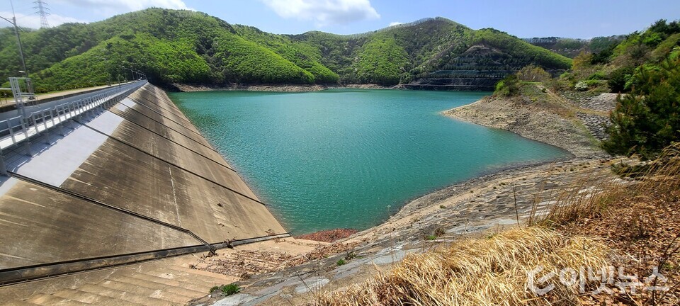 청송양수발전소 상부댐. (사진=이넷뉴스)
