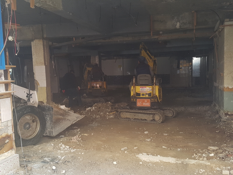 상가 철거 모습. (사진=남진철거 제공)