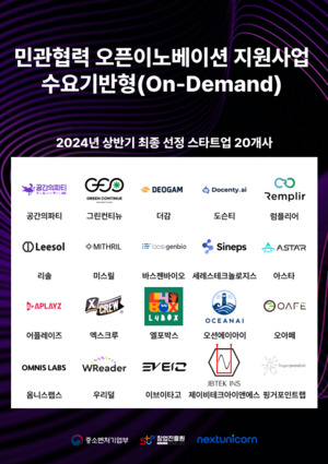 넥스트유니콘, 상반기 '민관협력 오픈이노베이션 지원사업 수요기반형' 과제 ... - 뉴스 썸네일 이미지